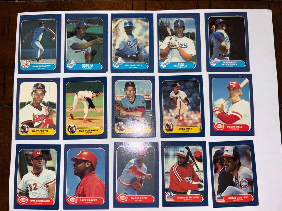 1986 FLEER MINI BASEBALL CARDS YOU CHOOSE MLB CARD FREE SHIPPING - Image 2 of 4
