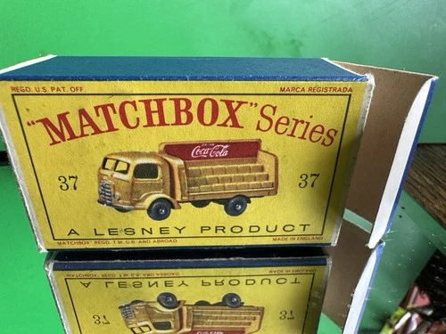 Vintage Lesney Matchbox #37 Coca Cola Lorry Original Box - 1967