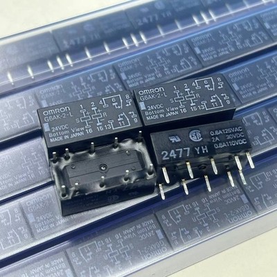 New G6AK-2-L 24VDC Signal Relay 2A 10 Pins x 1pc *bn