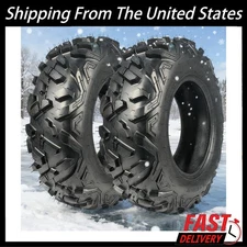 25x10-12 ATV Tires 6Ply 25x10x12 UTV Tires 25 10 12 All Terrain Heavy Duty Set 2