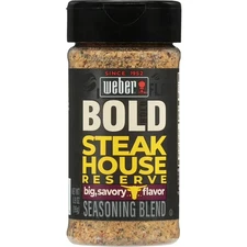 Weber BOLD Steakhouse Reserve Steak Seasoning Blend, 6.9oz
