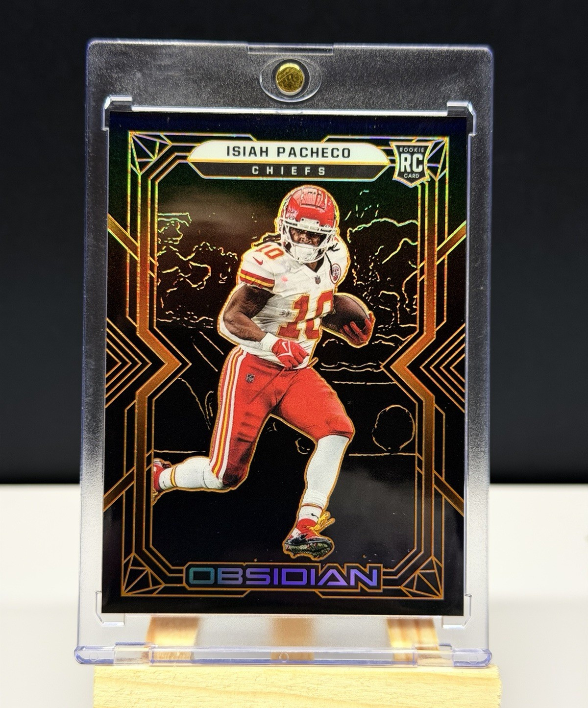 Isiah Pacheco Panini Obsidian #168 Base