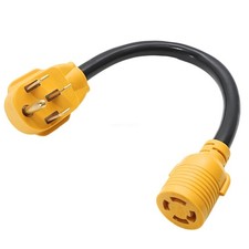 RV Generator Adapter Cord 1.5Ft NEMA 14-50P 50A to L14-30R 30A for Power Backup