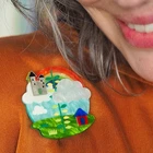 ERSTWILDER X PETE CROMER FAIRY TALES BROOCH - MAGIC BEANS. NIB.