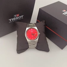 Tissot PRX 40mm Red Dial Stainless Steel Swiss Quartz Watch T137.410.11.421.00