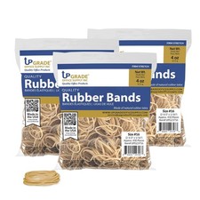 Natural Crepe Rubber Bands Size 16 2.5 Inch 1350 Count Office Supply Pack