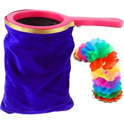 1 Set Magic Change Bag Twisting Tricks Tasche mit Magic Change Blumengriff basteln