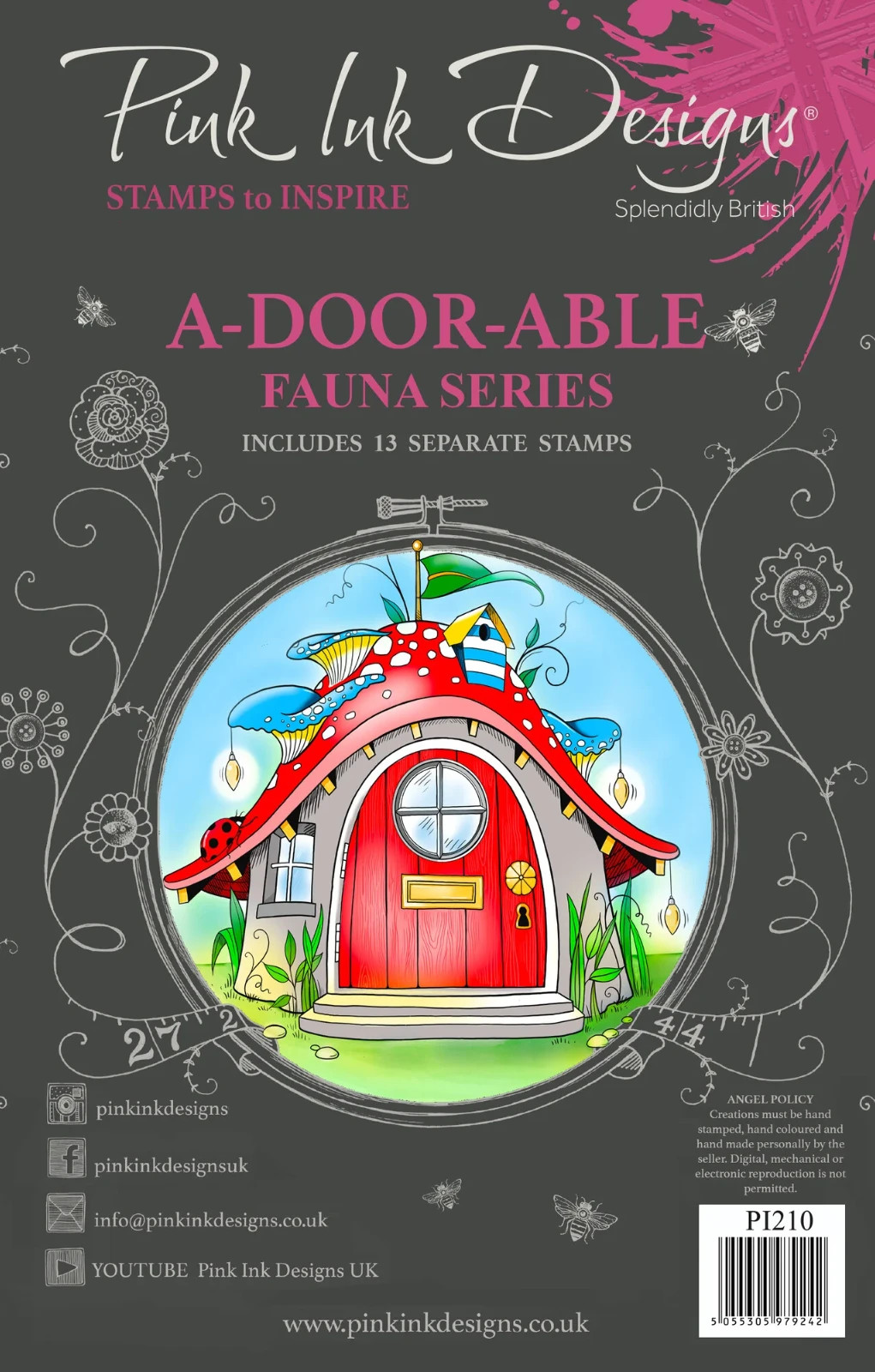 Pink Ink Designs Clear Stamps A-Door-Able  P1210