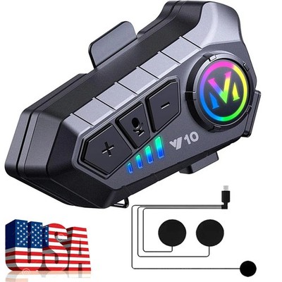 Motorcycle Helmet Headset Wireless FM Bluetooth 5.3 Headphone Speaker Hands-Free