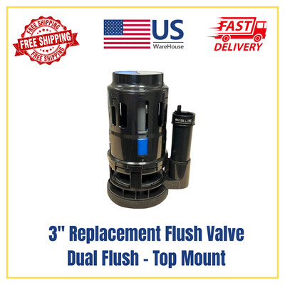 Replacement 3 in. Dual Flush Valve for 1-Piece Toilets   Universal Fit