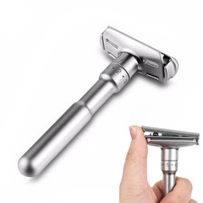 Adjustable Safety Razor Double Edge Shaving Men  s Folding Shaver  5 Blades