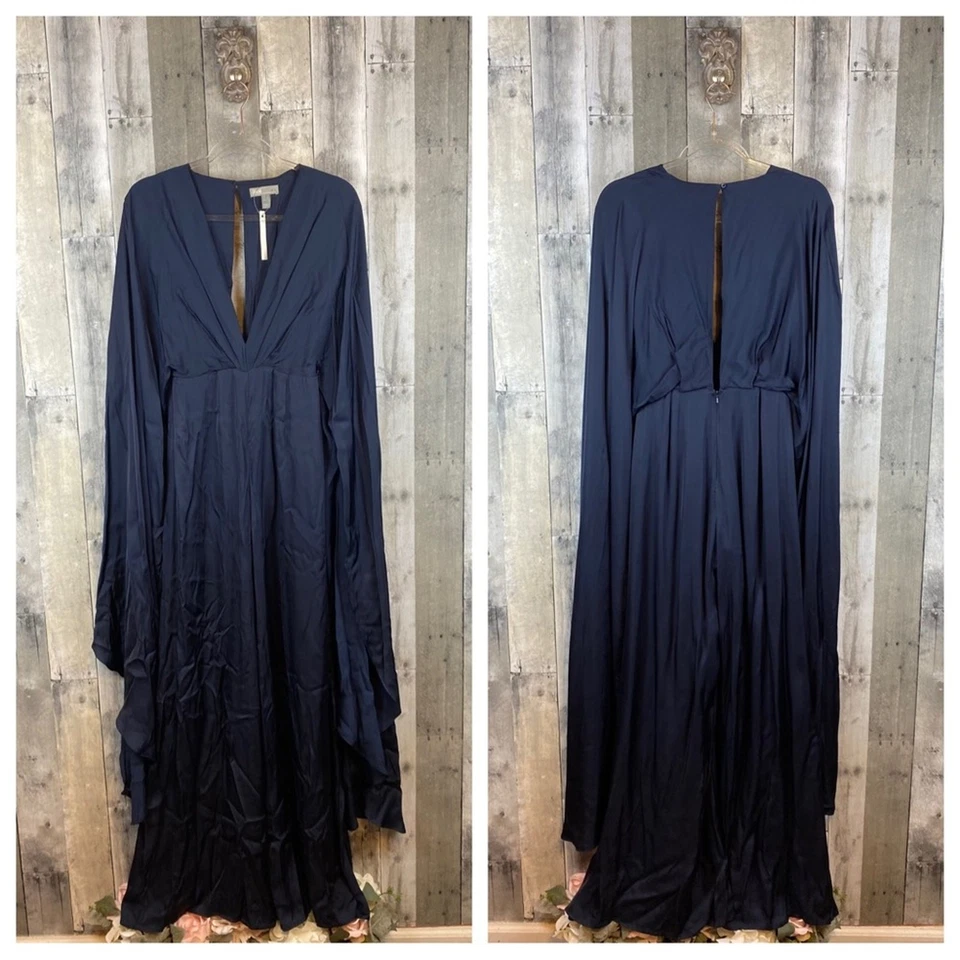 Mono manga capa satinado edición ASOS en azul marino talla 2 nuevo con etiquetas. Foto 3 de 4