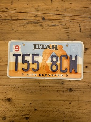 Utah - LIFE ELEVATED - US License Plate T55 8CW