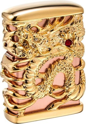 ZIPPO Full Metal Jacket Tenryu Pink Gold TR-PAU Ölfeuerzeug Made in USA