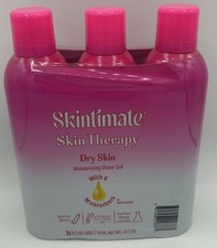 Skintimate Shaving Gel Skin Therapy Dry Skin Moisturizing For Women  s 3 Pack NEW