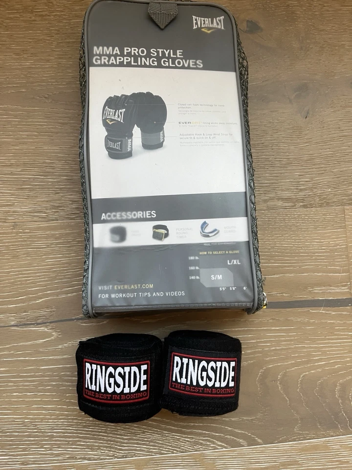 Everlast Pro Style MMA Guantes de Agarre Y Envoltura Foto 2 de 2