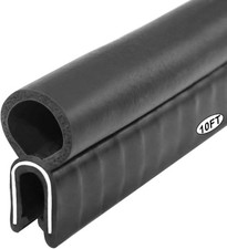 Automotive Door Weather Stripping Car Door Rubber Edge Trim Seal Strip 13Ft
