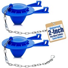 2 Pack 2 Inch Toilet Flapper Replacement Kit Universal Toilet Tank Flapper