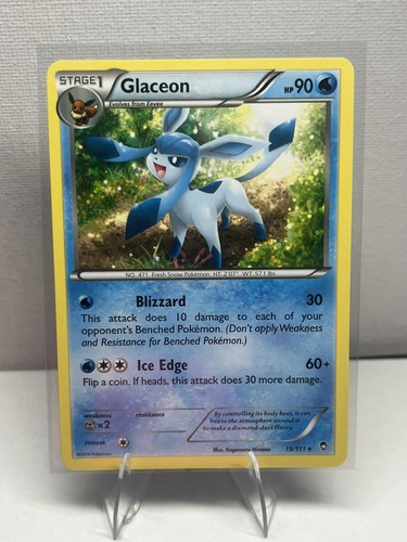 Glaceon 19/111 Rare Furious Fists Pokemon Near Mint