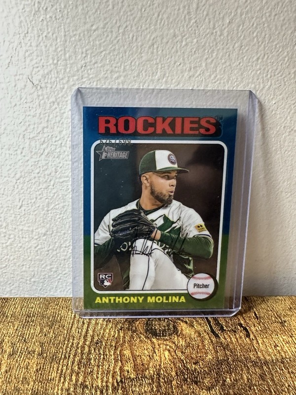 2024 Topps Heritage High Number Anthony Molina #641 Chrome /699 (RC)