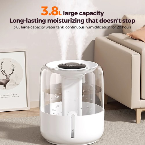 USB Ultraschall Luftbefeuchter Humidifier Grow für Schlafzimmer Pflanzen 3800ML - Bild 5 von 10