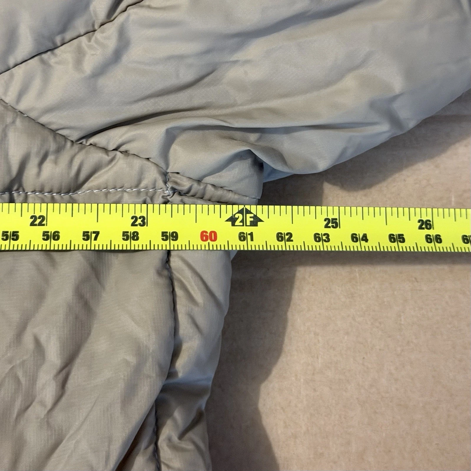 Taion Puffer Jacket Mens Medium Beige Mountain Volume Hooded Down Jacket BNWT - product detail image 23