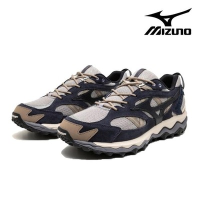 Mizuno Wave Mujin TL Light Gray Navy Beige D1GA251304 Men's Size oki