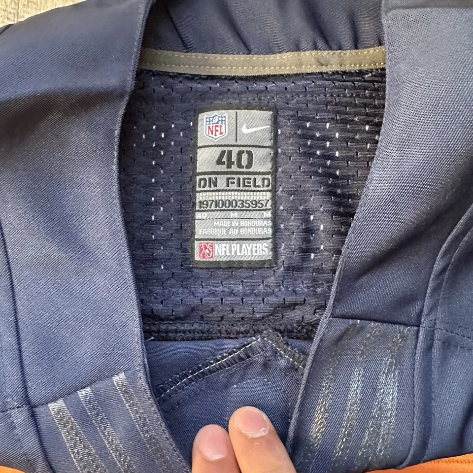 耐克 NFL 芝加哥熊队 Matt Forte #22 球衣男式 40 码中号蓝色签名 — 第 4/4 张图片