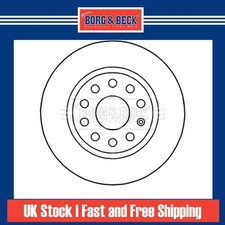 2x Brake Discs Solid For Audi A3 8V 2.0 TDI Borg Rear 5QD615601A 8P0098601P