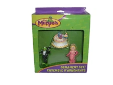 The Muppets Christmas Ornament Set of 3 ~ MissPiggy ~ Kermit the Frog  Gonzo New