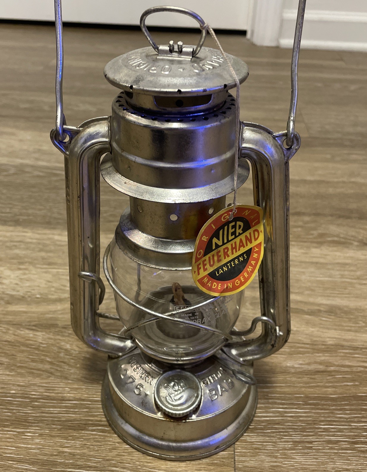 Rare 1st Edition Feuerhand Lamp 275 Western Germany Lantern Original Nier Patent