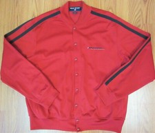 VTG POLO SPORT RALPH LAUREN BUTTON TRACK JACKET COTTON/POLY BLEND LARGE, L