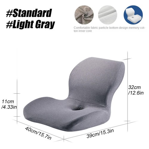 Seat Cushion for Office Lumbar Support Pillow Chair Memory Foam Seat Cushion Pad - Picture 8 of 16
