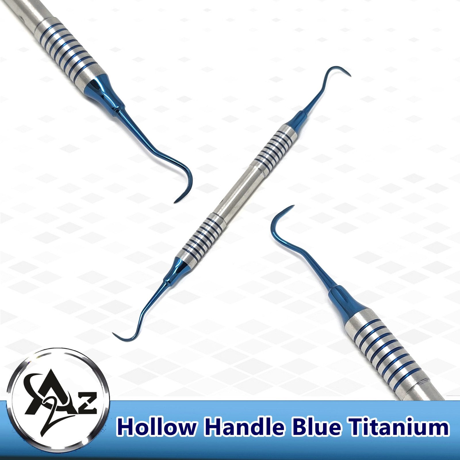 Dental Sickle Scaler Periodontal H6/H7 Explorer Probe Double Ended BLUE