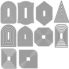 Nesting Arch Octangle Tag Metal Cutting Dies DIY Embossing Stencils Scrapbooking