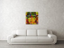 Hommage Udo Lindenberg Abstrakt 60x60cm 5 cm Galerien Keilrahmen Leinwandbilder