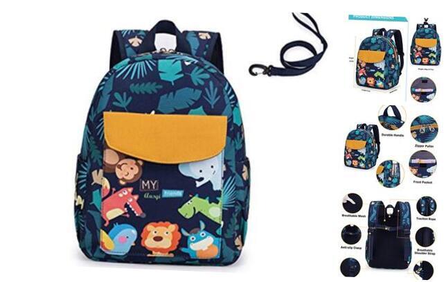  Cute Little 2d Backpack Kid Backpacks for Girls and Boys Toddler Backpack Zoo