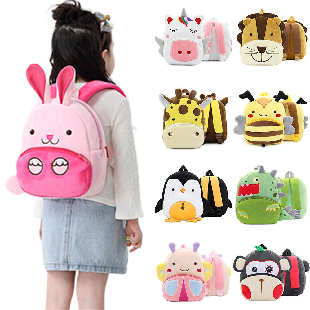 Plush animal backpacks toddler hotsell
