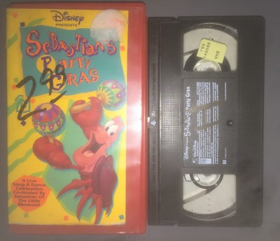 Sebastian's Party Gras (VHS, 1992) Walt Disney RARE