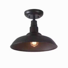 New Bell Ridge 18 in. 1-Light Semi-Flush Mount Lamp Light