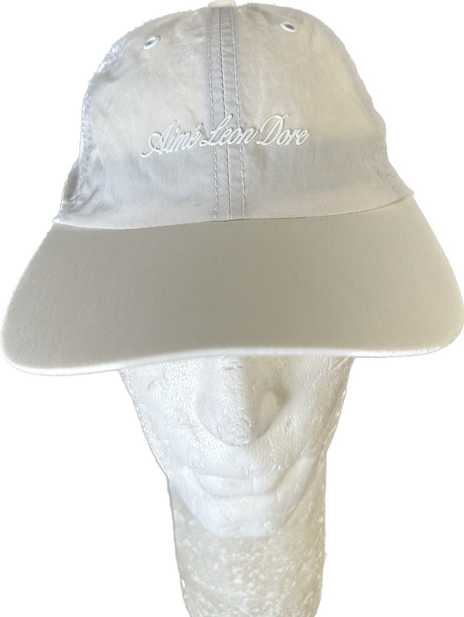 Aime Leon Dore Brush Stroke Logo Hat White One Size Adjustable EUC