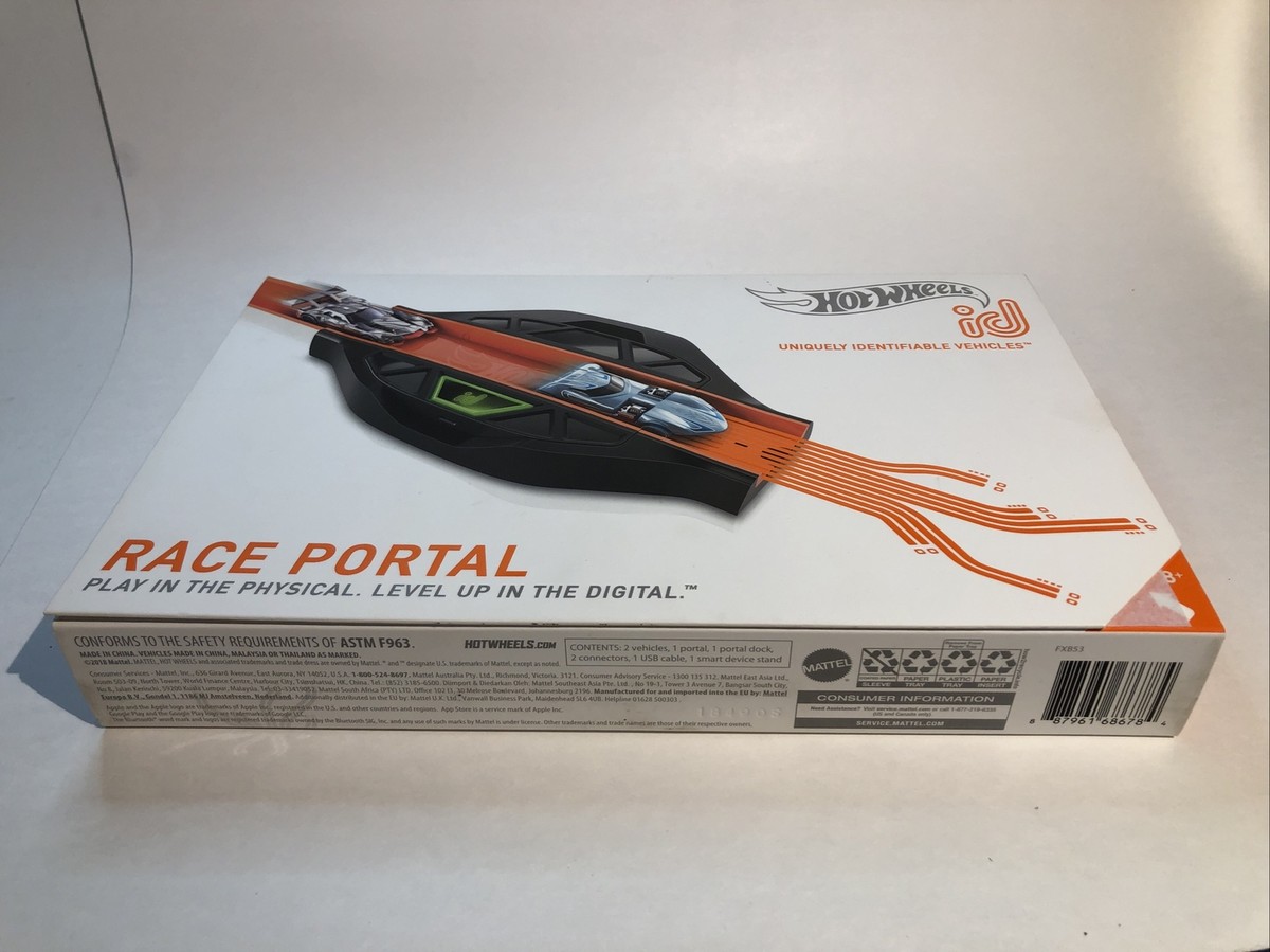 Hot Wheels ID Race Portal Complete In Box W/ Twin Mill/GT Hunter