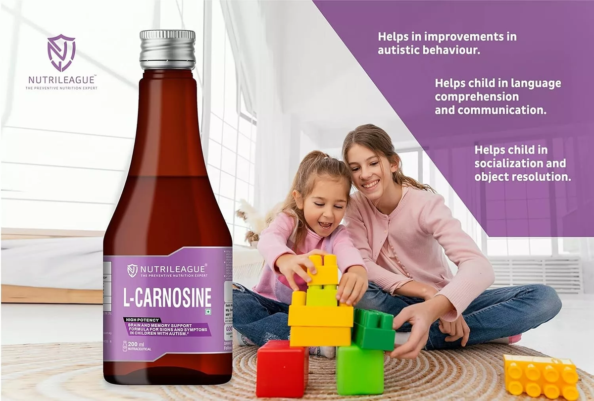 l acetyl carnitine autism Nutrileague L- Carnosine Syrup (200ml) Brain & Memory Support for Children serum for men ประโยชน์ของสารสกัด L-Cysteine (แอล-ซีสเตอีน) วิตามินบำรุงผิวพรรณให้ขาวกระจ่างใส Size:4X