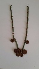 Fertility Necklace Faience Clay-Vintage Cleopatra Egyptian-Style (RARE)!