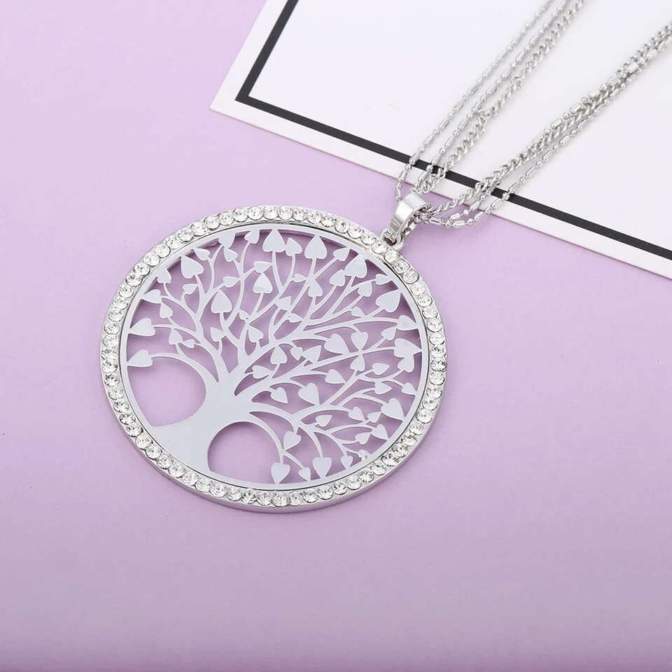 Collana albero della vita oro argento oro rosa regalo festa della mamma   - Immagine 3 di 4