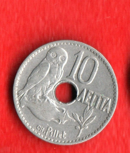 GREECE 10 LEPTA 1912 - Picture 1 of 2