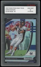 Aaron Rodgers 2020 Panini Silver Prizm Draft Picks 1st Graded 10 NFL Card Jets