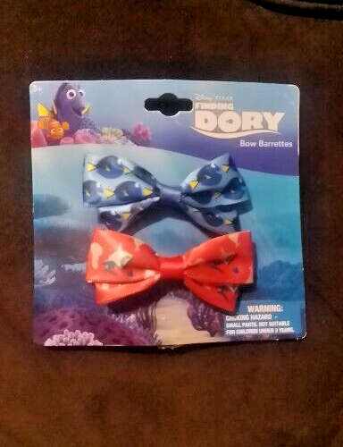 Hair Bow Clip Finding Dory Cheer Fun New Blue Gold Halloween Dress Up Blue Fish! - Picture 1 of 4