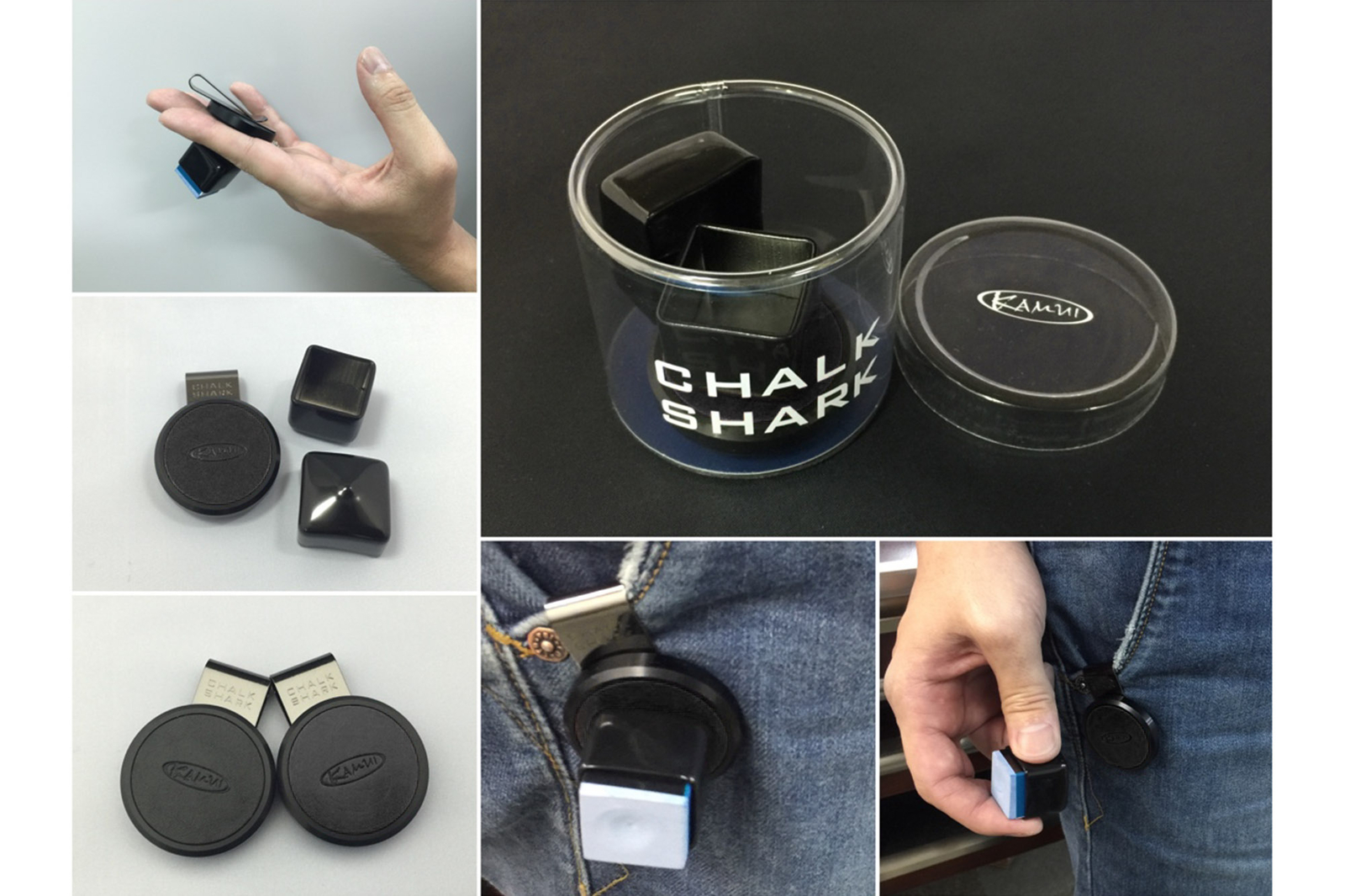 Kamui Chalk Shark Roku Billiards Chalk Holder, Black eBay