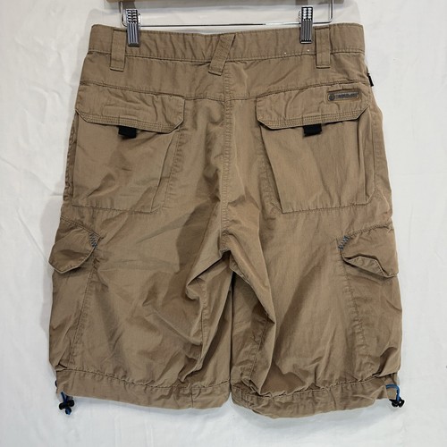 Timberland Outdoor Performance Cargo Shorts Mens W32 Beige Adjustable Cuff - Picture 8 of 11